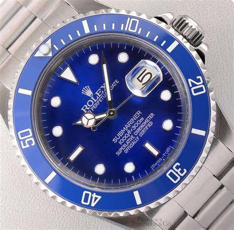 rolex submariner 16610 blue dial 40mm mens watch|Rolex Submariner 16610 specs.